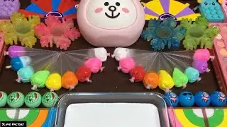 🌈🌟🐖Cute Piggy & Rainbow Slime Party! ASMR Mixing Toys, Makeup & Slime For Kids#slimevideos#colourful