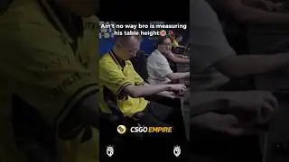 ropz measuring his table height! #ropz #csgowtf #counterstrikehighlight #csgoclips #zywoo