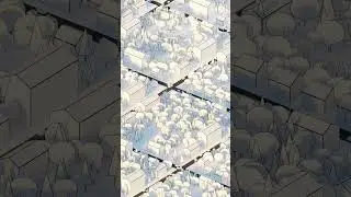 Behind the scenes look of using Blender Geometry Nodes 'Simple Little City Generator' Setup