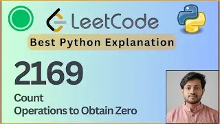 Leetcode 2169. Операции подсчёта для получения нуля | Рекурсия и алгоритм Евклида | Решение на Py...
