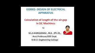 DEA# 1.3 Length of the airgap
