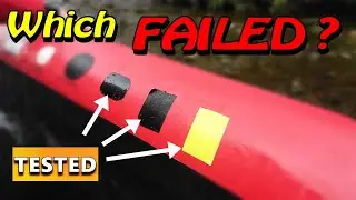 Inflatable Kayak Quick Emergency Repair Test 3 - HOMIK Tape + Duct Tape