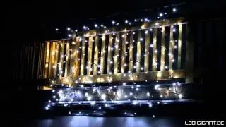 Lichtervorhang Weiss (Kaltweiss)