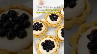 ✨How to make Brown Sugar Boba Milk Tea Egg Tart. Super easy！✨#mixue#mixueicecream #eggtart