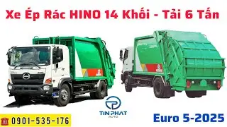 HINO 14 KHỐI - EURO 5 (2025): Xe Ép Rác Đáng Mua Nhất Hiện Nay