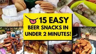 15 EASY BEER SNACKS in UNDER 2 MINUTES | Easy Party Food Ideas | #easy #shortsvideo #shortvideo