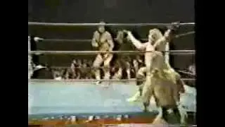 Ted DiBiase vs. Terry Gordy with the Freebirds