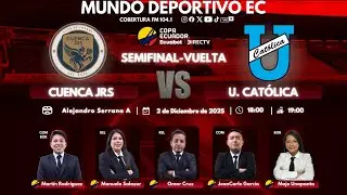 #FUTBOL #ENVIVO #COPAECUADOR #SEMIFINAL #CUENCAJR VS #CATOLICA RADIO COBERTURA 104.1 FM