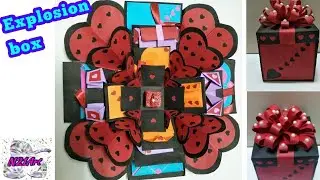 Explosion box| How to make explosion box | Valentine's day explosion box