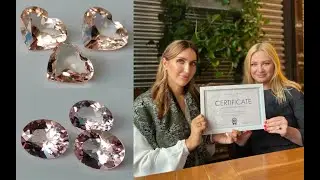 Персиковые и розовые морганиты Мадагаскара