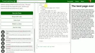 [27] Define the Head and Body of an HTML Document