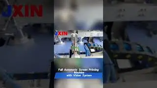 Full automatic screen printing machine with vision system# #autoscreenprintingmachine #automation