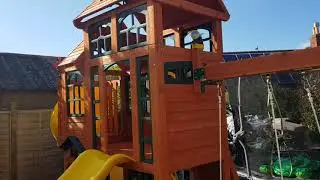 Kidcraft Climbing Frame Installation UK Tube Slide Garden Playset