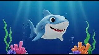 Swim with the happy shark | Ocean Adventure Nursery rhyme for kids | Shark Song