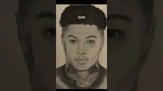 Drawing BlueFace Hair Journey #art #drawing #draw #blueface
