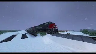 Winter Railfanning in Minecraft Immersive Railroading!