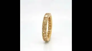 18Kt Yellow Gold and Yellow Diamond Eternity Band