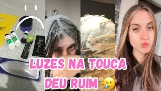 Luzes na touca em casa sozinha 🥹 deu ruim? 🥲 #luzes