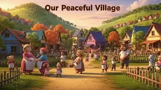 “A Peaceful Village Morning 🌾🐑 | Simple Life, Pure Happiness 🌄✨”