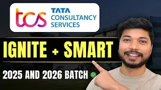 TCS Ignite & Smart Hiring freshers of 2025 and 2026 batch 🔥Apply online