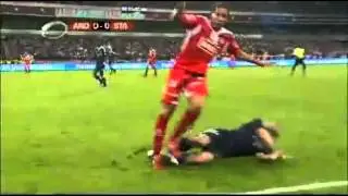 Axel Witzel's infamous tackle on Marcin Wasilewski - Anderlecht vs Standard Li&egrave;ge