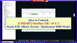 How to Unbrick OnePlus 11R CPH2487 / Ace 2 Stuck EDL Black Screen - Qualcomm 9008 Mode