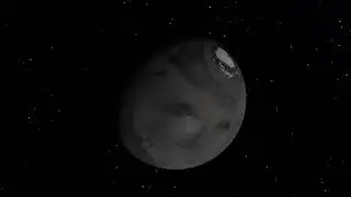 3D planet rotating animation made in Blender in 8K