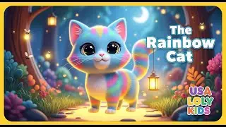 🌈🐱 The Rainbow Cat &ndash; A Magical Bedtime Story for Kids | USA LOLY KIDS ✨📖