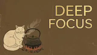The Hearth Cat | 1 Hour Slow Koto & Boiling Water for Focus | iki | 息