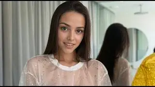 See-Through 4K  Style | Cute  GOLD Dress Try on Haul | Pretty Lingerie | Mesh |  clothing