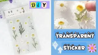 DlY transparent sticker🦋🧸/How to make/sticker/paper craft/Konika art and craft