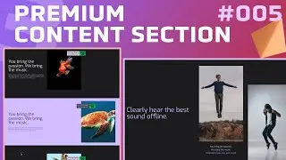 [#005] 9 Premium Content Section (1/2)  | vuejs 3 & tailwindcss