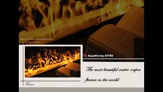 The Most Beautiful Water Vapor Fireplace Flames in the World | Aquafire by AFIRE