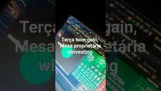 ter&ccedil;a com gain,  day trade ao vivo  #daytradebrasil #daytradeiniciante #bolsadevalores #miniindice