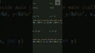 Call by value in c programming 