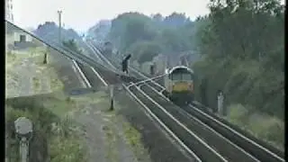47501 goes wrong line & rescues 47975, Stenson 8 July 1994