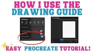 How I Use the Drawing Guide to Make Coloring Pages | Easy Procreate Tutorial for Beginners
