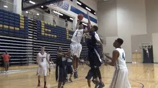 Winston Watch-Team Winston AAU Jonathan Warren takes flight at Rick Lewis/Phenom Hoops GRTOC