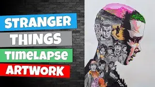 DRAWING | STRANGER THINGS POSTER | TIMELAPSE