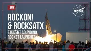 LIVE LIVE! NASA Double Rocket Launch RockOn/RockSat-C Sounding Rocket Launches