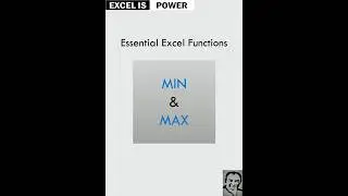 Excel essentials: MIN & MAX functions tutorial #shorts