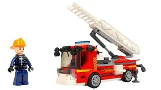 Собираем Lego пожарную машину - Sluban M38-B0966