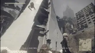 NieR: Automata - End game weapon attack up chip farming