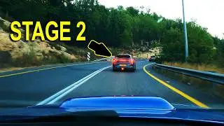 Subaru GC8 chasing a Cupra up the hill