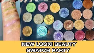 NEW LOOXI BEAUTY EYESHADOW SWATCHES AND EYESHADOW COMPARISONS