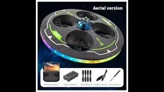 Flying RC UFO LED Drone with Obstacle Avoidance Gesture Control 360&deg; Rotation Flying Toy
