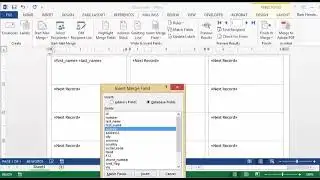 Creating Labels from a list in Excel
