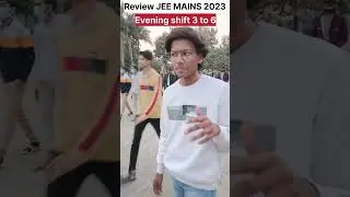 JEE mains 2023 Review 29 January shift 2 #shorts #viral #youtubeshorts