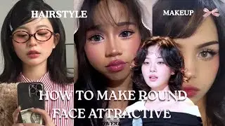 Glow up tips for Round face Girls ✅ How to Make Round Face Attractive 