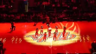 Long Island/Montreal Les Nets dance team performs during break in game vs. Wisconsin Herd 1/8/25